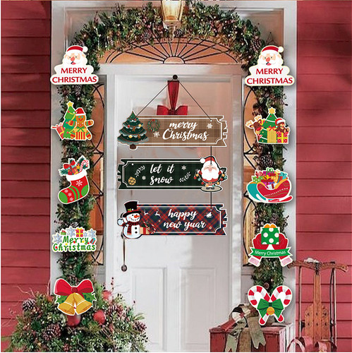 Christmas decorative door sign