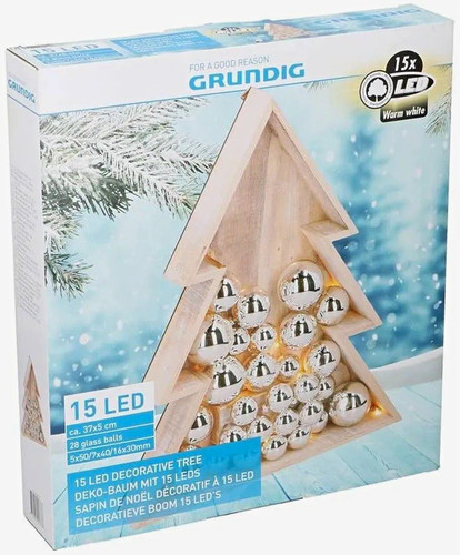 Grundig wooden christmas tree - christmas,
