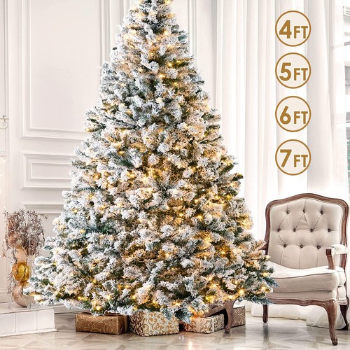 Snow flocked christmas tree - flocked,
