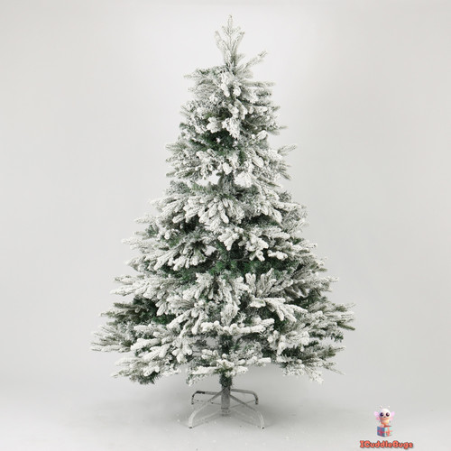 Snow flocked artificial - snow,