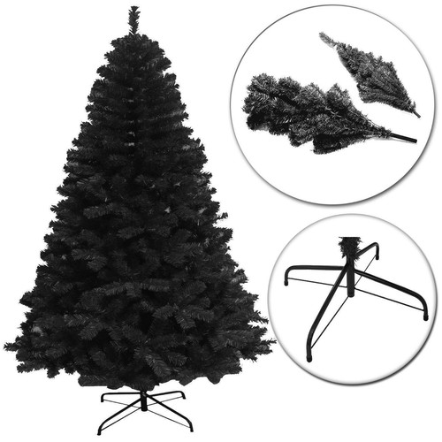 Black christmas tree - christmas,