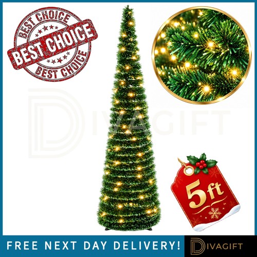 5ft pre lit - 5ft, christmas