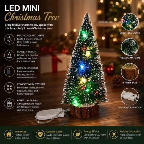 Mini christmas tree - tree, led