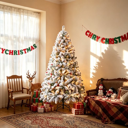 7ft artificial christmas - artificial,
