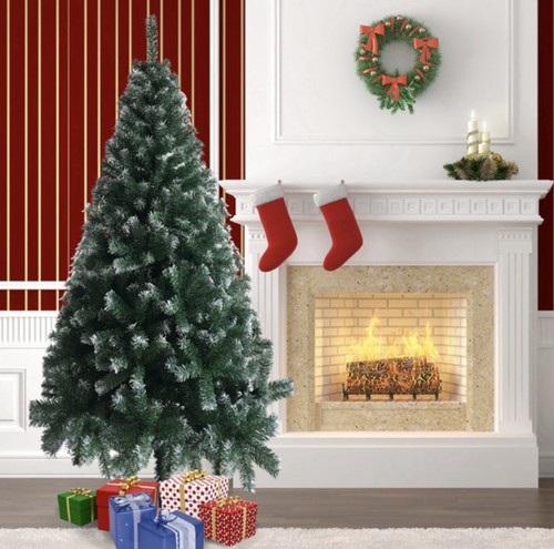 Snow flocked christmas - snow,