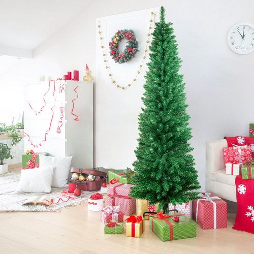Slim christmas tree pencil - christmas,