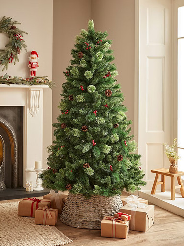 Green berry cone 6ft unlit - green,