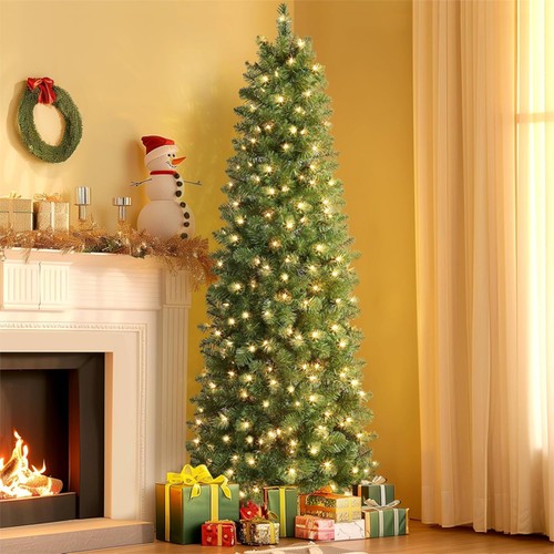 Pencil slim christmas tree - christmas,