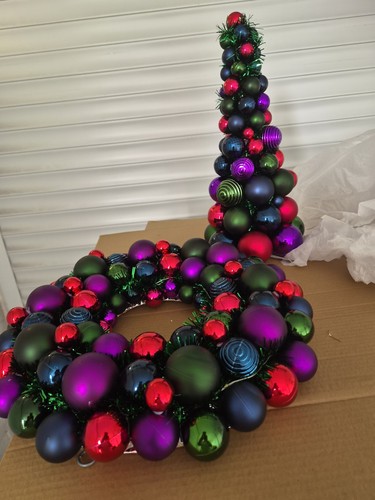 Light christmas wreath - light, up