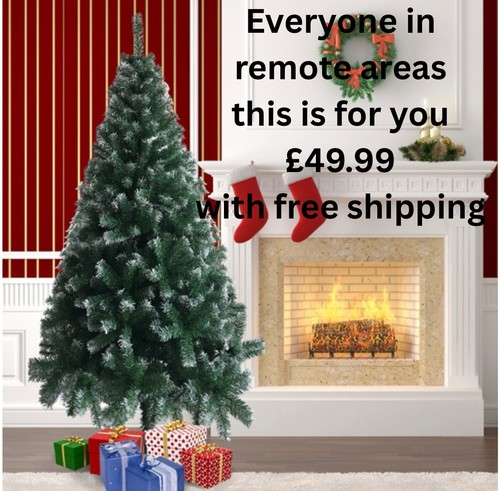Snow flocked christmas - christmas, tree