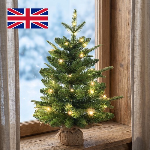 60cm mini lit christmas tree - mini,
