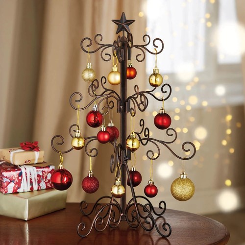 Tabletop metal christmas tree - metal,