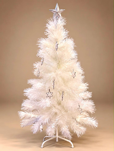 White tinsel artificial - white,