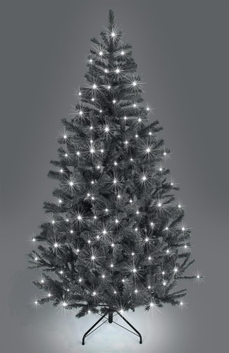 Prelit christmas tree black - christmas,
