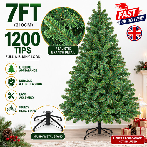 7ft artificial christmas tree - artificial,