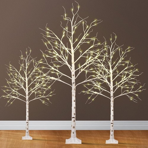 Christmas birch twig tree - twig, led