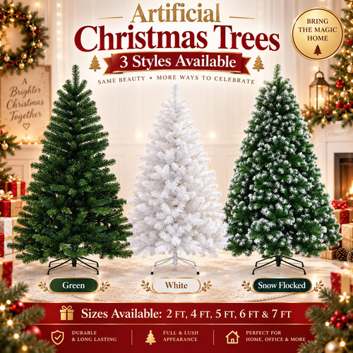 Christmas tree with stand 4ft - with,