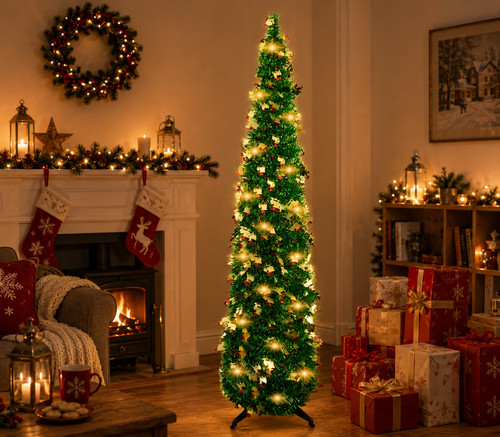 5ft pop christmas tree - up,
