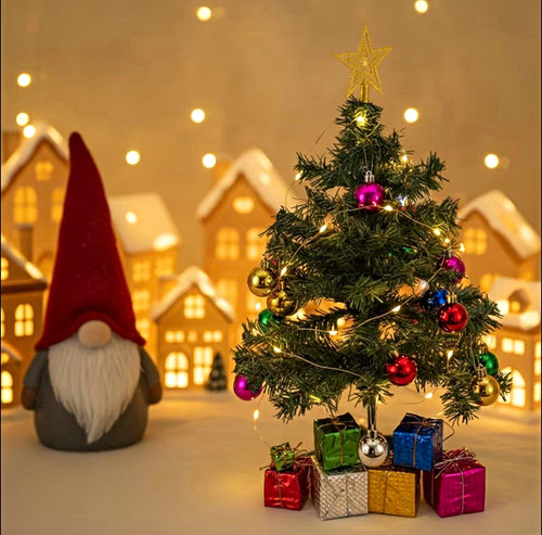 Artificial decorated christmas - decorated,