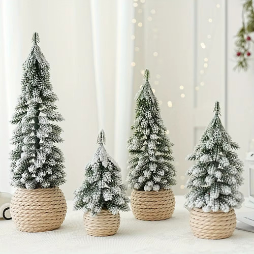 4pcs mini christmas trees - 4pcs,